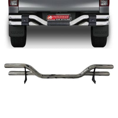 Toyota Hilux Revo | Rocco Rear Safeguard Stainless Steel F-6 2016-2024