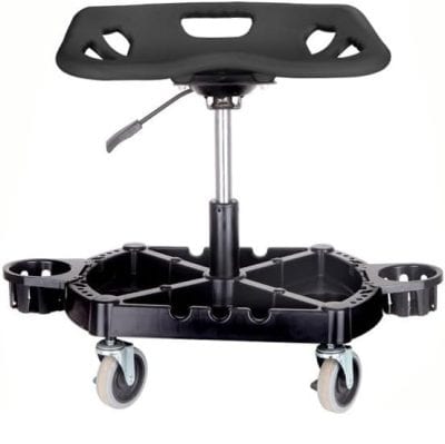 Lifting Seat Rolling Workshop Stool with Tool Tray
