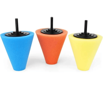Foam Sponge Cone Shaped Buffing Pads for Car Wheel