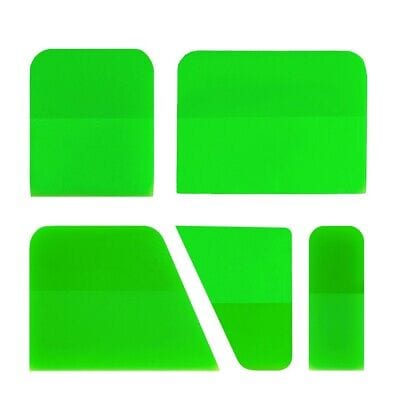 PPF Squeegee Green Set of 5pcs