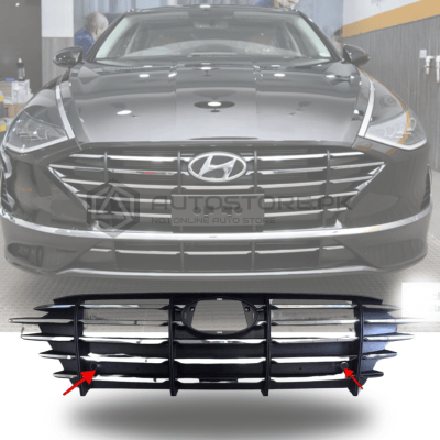 Hyundai Sonata OEM Front Grill With Sensor Hole 2020-2021