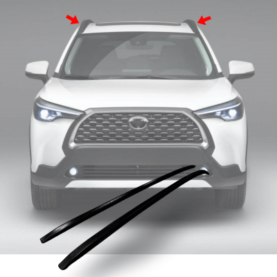 Toyota Corolla Cross Roof Rail Glossy Black 2020-2024