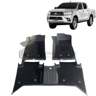 Toyota Hilux Revo TPE Floor Mats 2016-2023