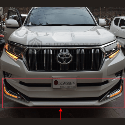 Toyota Prado FJ150 Front Modellista White Body kit With Led 2018