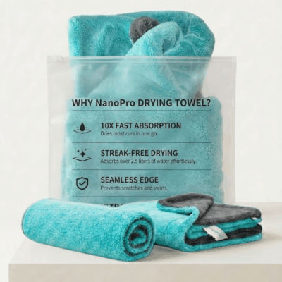 NanoPro Double Side Twisted Water Magnet Drying Towel 1200-GSM