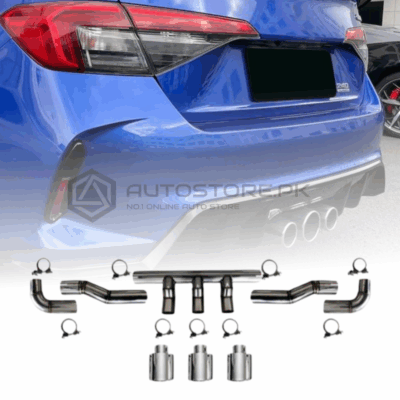 Honda Civic 11th Gen Type-R Style Stainless Steel Rear Middle Exhaust 2022–2025