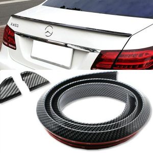Trunk Rubber Lip Carbon Fiber Black