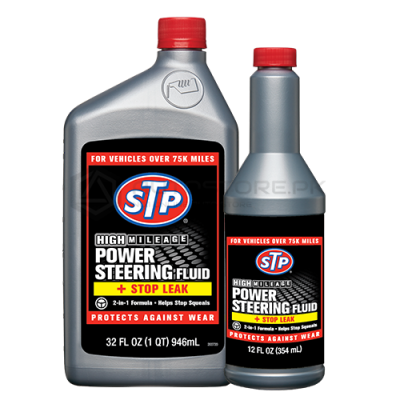STP High Mileage Power Steering Fluid + Stop Leak