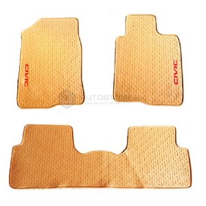 Honda Civic Custom Fit PVC Floor Mat Beige 2016-2021