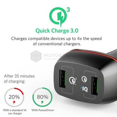 Anker Power Drive +2 Quick Charger 3.0 Black