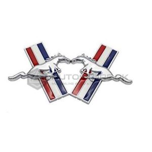 Mustang Metal Logo Multi Color Each