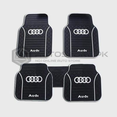 High Quality PVC Floor Mat Audi White