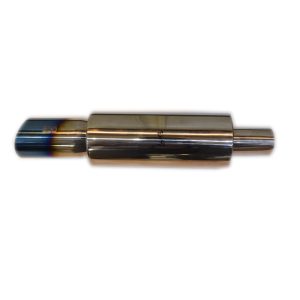 Burnt Tip Neo Chrome Trim Cut Universal Exhaust Pipe