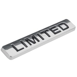 Limited Metal Logo Silver Black