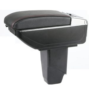 Arm Rest Leather with Chrome