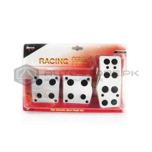 Pedals Cover Silver & Black Circle