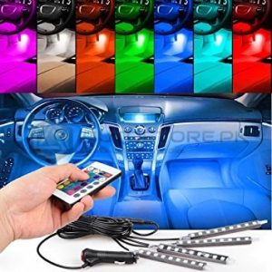 RGB Remote Controlled Interior Lighting Kit