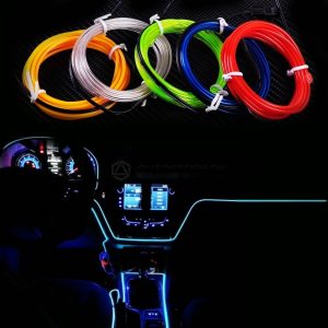 Flexible Neon EL Glow Wire for Interior / Dashboard 2M