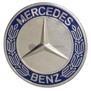 Mercedes Benz Front Badge Chrome Blue Color