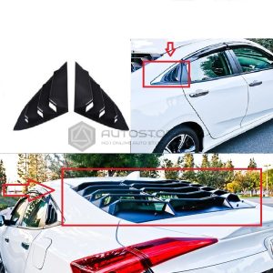 Honda Civic Back Screen Louvers Lamborghini Style 2016-2021
