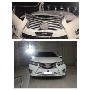 Toyota Corolla Lexus Style Front Bumper Unpainted 2014-2017