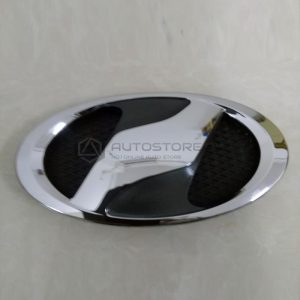 Vitz Front Grill Logos Black and Chrome