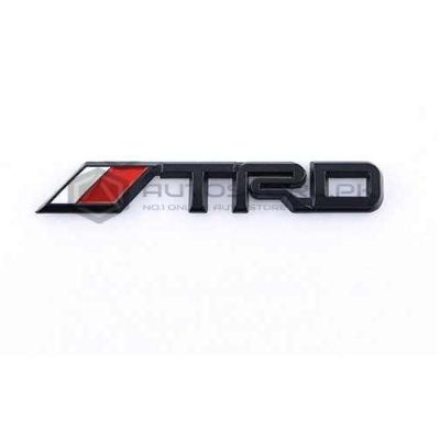 TRD Metal Logo Black Color Pair