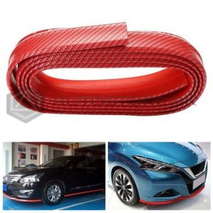 Rubber Lip Carbon Fiber Red