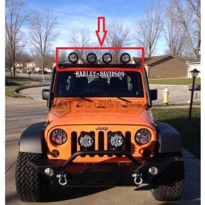 Jeep 4 in 1 Windshield Roof LED Bar