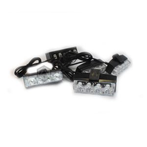 Universal LED Lights with 4 LEDs Each - 4 Pcs