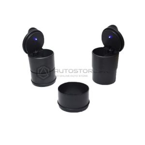 Matt Black Ashtray With Blue LED