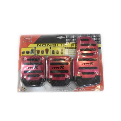 Type R Non-Slip Pedal Pad Red a Black