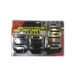 Non-Slip Pedal Pad Silver a Black