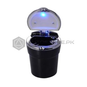 LED Chrome Black Car Ashtray