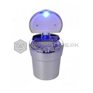 LED Chrome Silver Car Ashtray