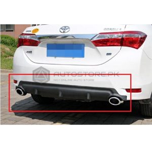 Toyota Corolla Dual Exhaust Bumper Diffuser 2014-2020