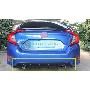 Honda Civic JDM Dual Exhaust Diffuser 2016-2021