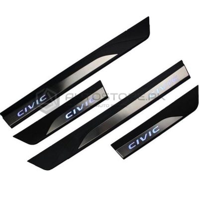 Honda Civic Sill Plates with LED Bar 2016-2021