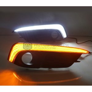 Honda Civic Audi Style Fog Lamp DRL Cover 2016-2021