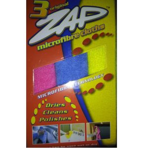 Zap 3 in 1 Microfibre Clean & Shine Cloths