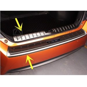 Honda Civic Rear Bumper Protector Chrome 2016-2021