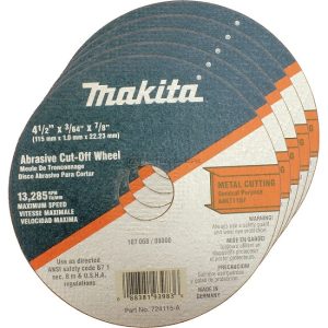 Makita 724115-A-25 Cut Off Wheel 25Pcs  4-1/2-Inch