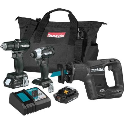 Makita CX300RB LXT Lithium-Ion Sub-Compact Brushless Cordless 3-Pcs Combo Kit 18V