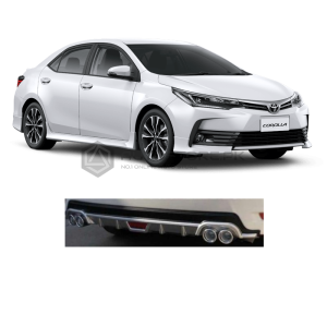 Toyota Corolla Kantara Style Diffuser Silver 2014-2020