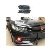 Honda Civic Fog Lamp Cover Drl Heartbeat Style LED 2016-2021 thumbnail 2