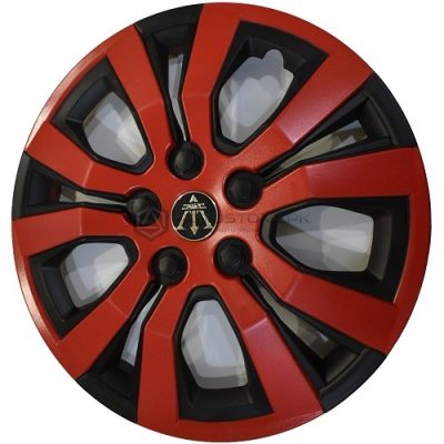 Black and Red ABS Wheel Covers