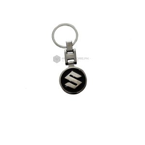 Black Suzuki Metal Key Chain