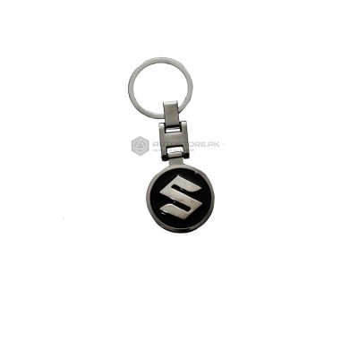 Black Suzuki Metal Key Chain