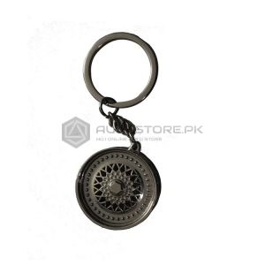 Sliver Wheel Metal Key Chain