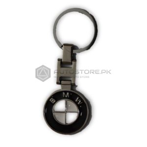 Black BMW Chrome Metal Key Chain